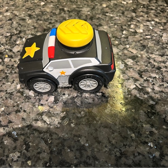 Black and Yellow slammin Racers Toy Police Car - Picture 6 of 7
